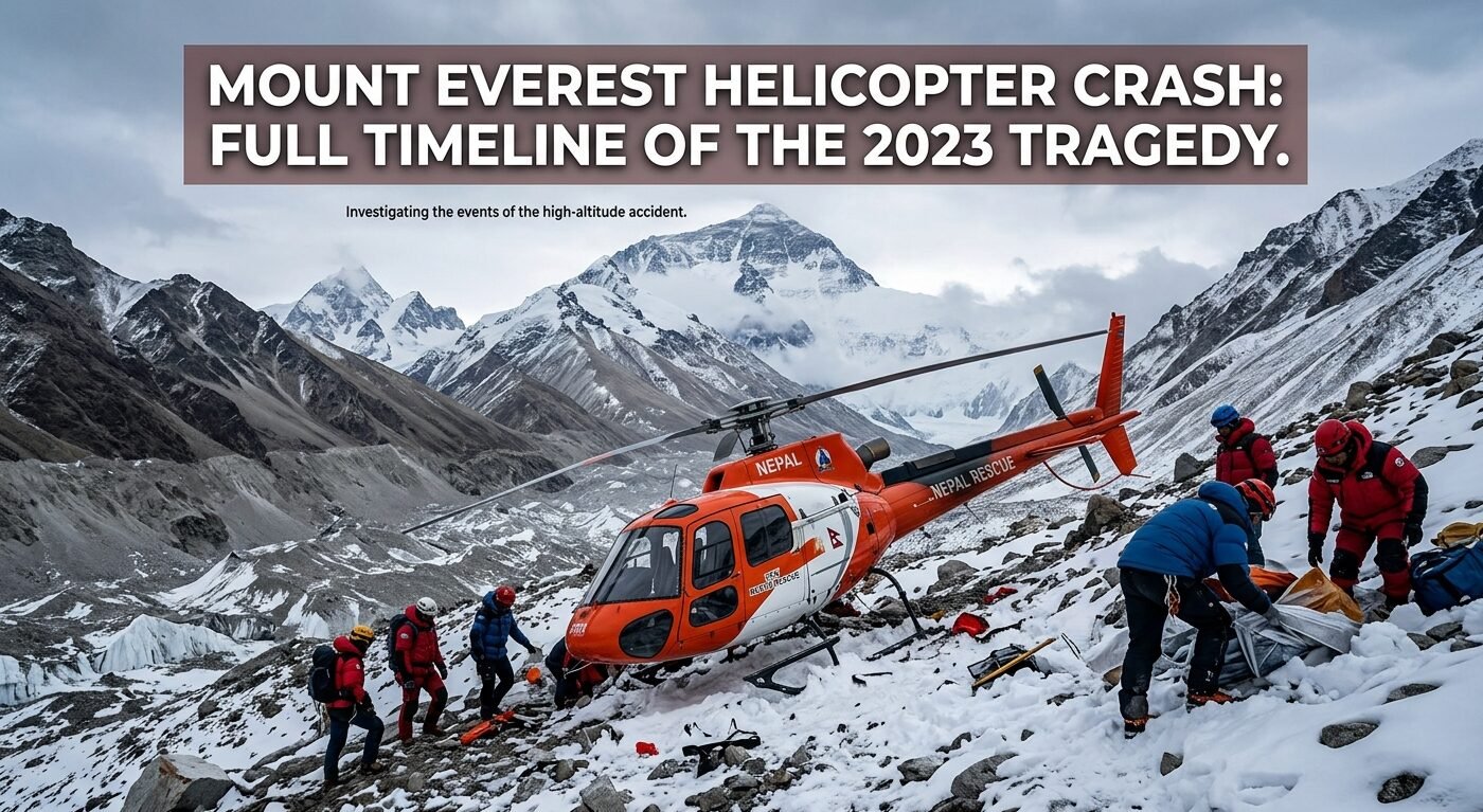 Mount Everest Helicopter Crash-Full Timeline of the 2023 Tragedy