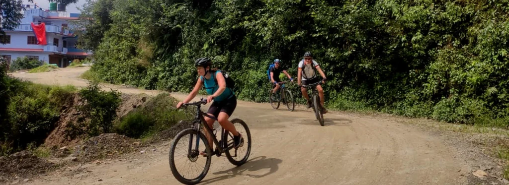 Cycle ride in Lakuri Bhanjyang