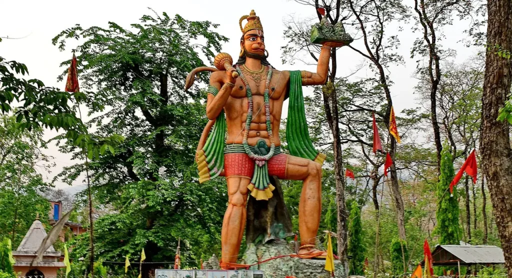 religious places to visit -godawari hanuman statue