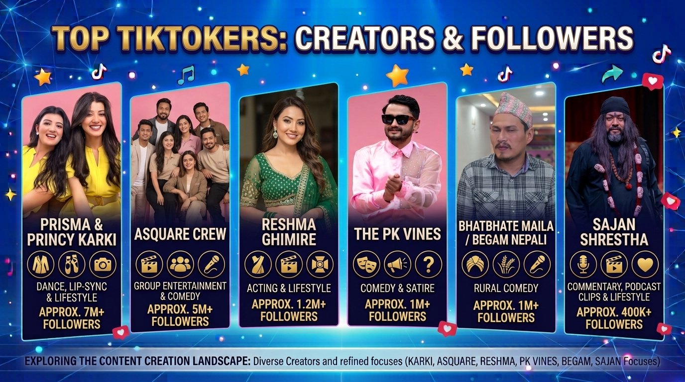 Top Nepali TikTokers in 2026- Popular Creators to Know