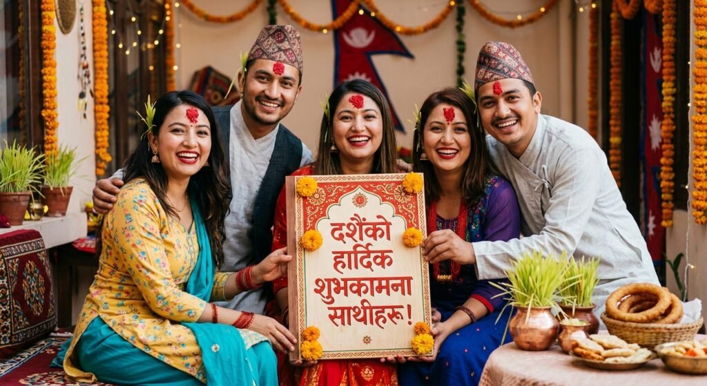 wishing dashain to friends