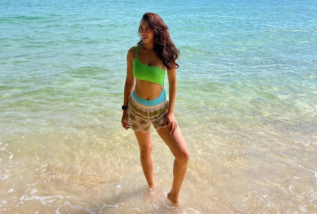 Anna Sharma at beach photo