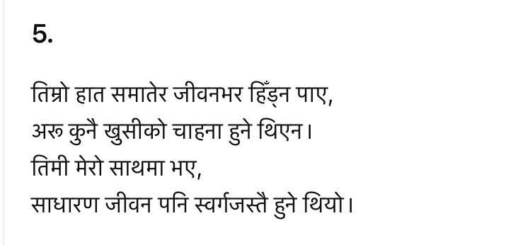 Beautiful Nepali Love Shayari about romance and affection
