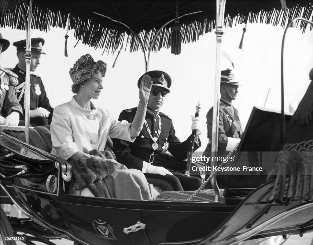 King Mahendra with Queen Elizabeth