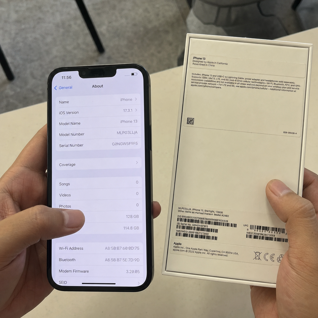 a Customer is checking iPhone price Iist with all spec before buying