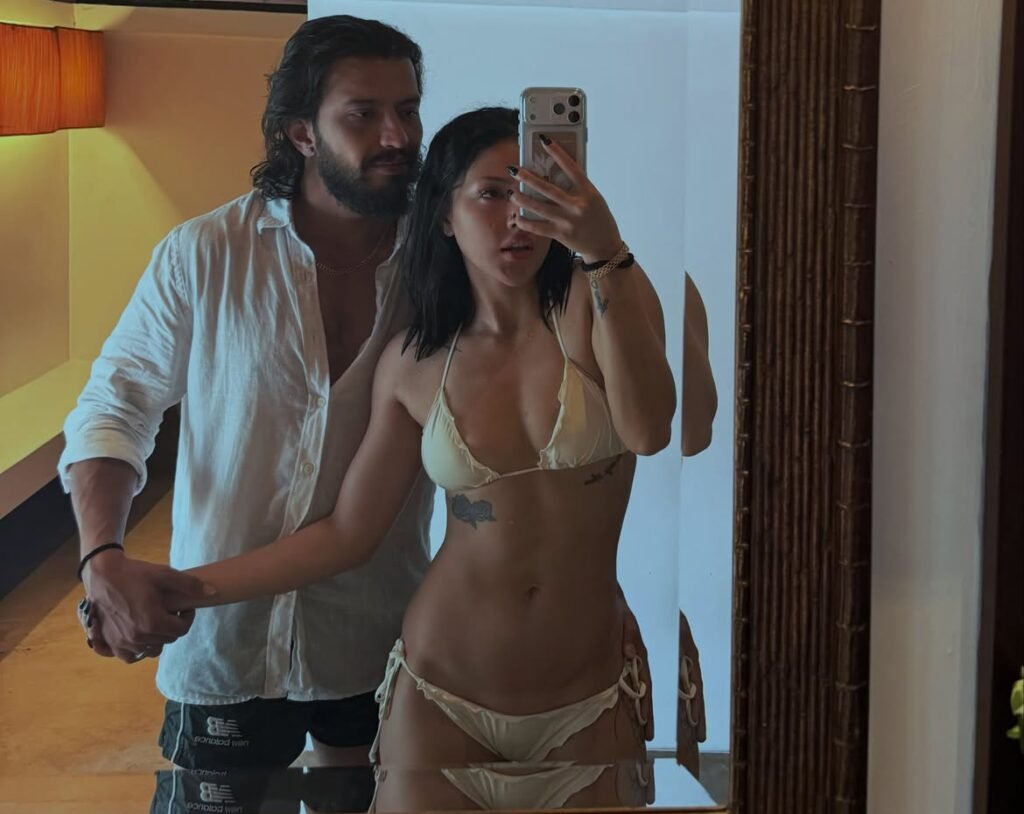 Hot bikini pic of Samragyee with Bishal Kharel