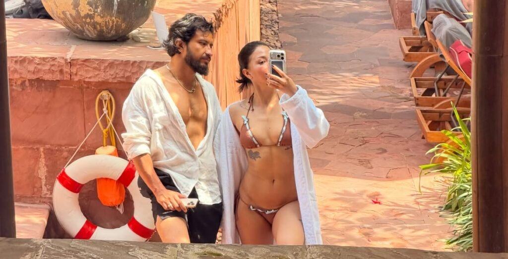 Hot bikini pic of Samragyee with Bishal Kharel- credit-instagram