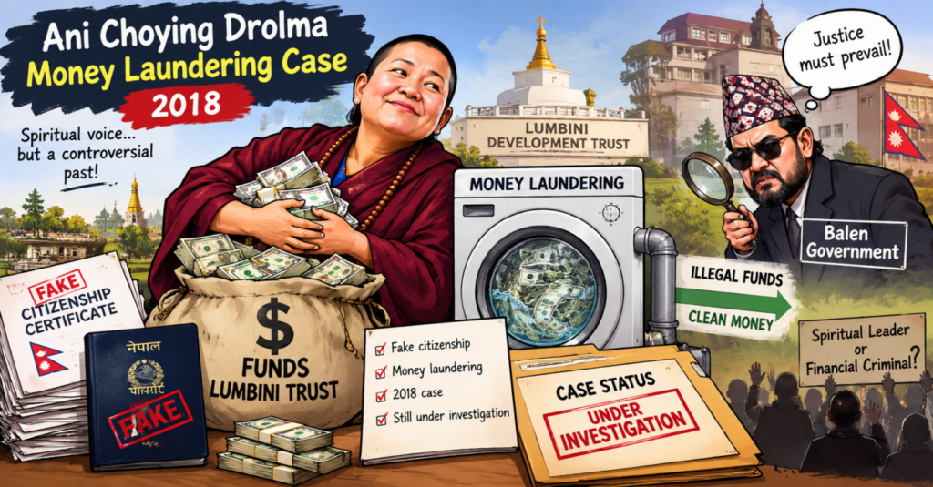 Ani Choying Drolma 2018 money laundering case status