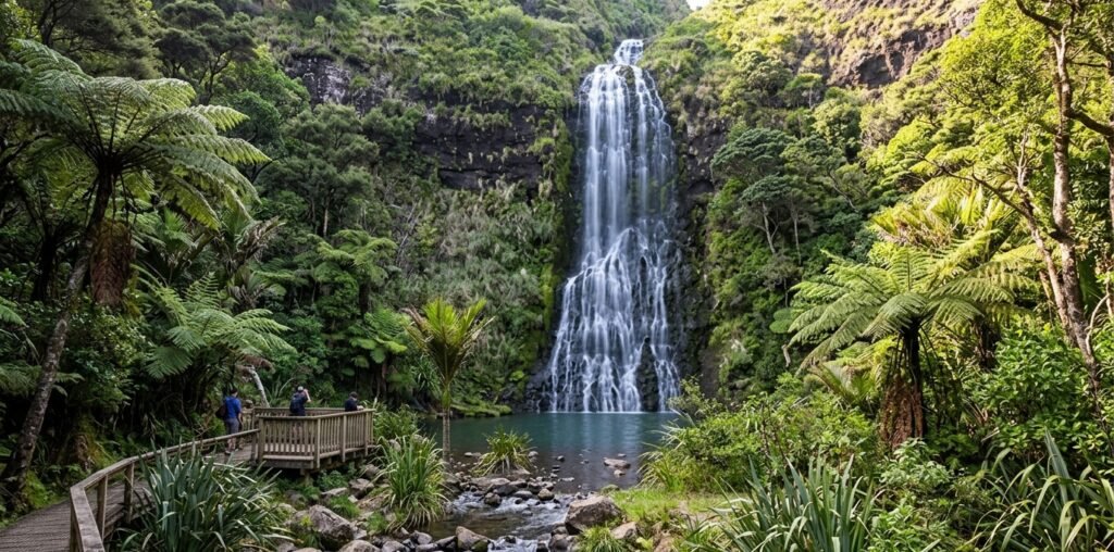 Auckland waterfall walks-Kerekere fall