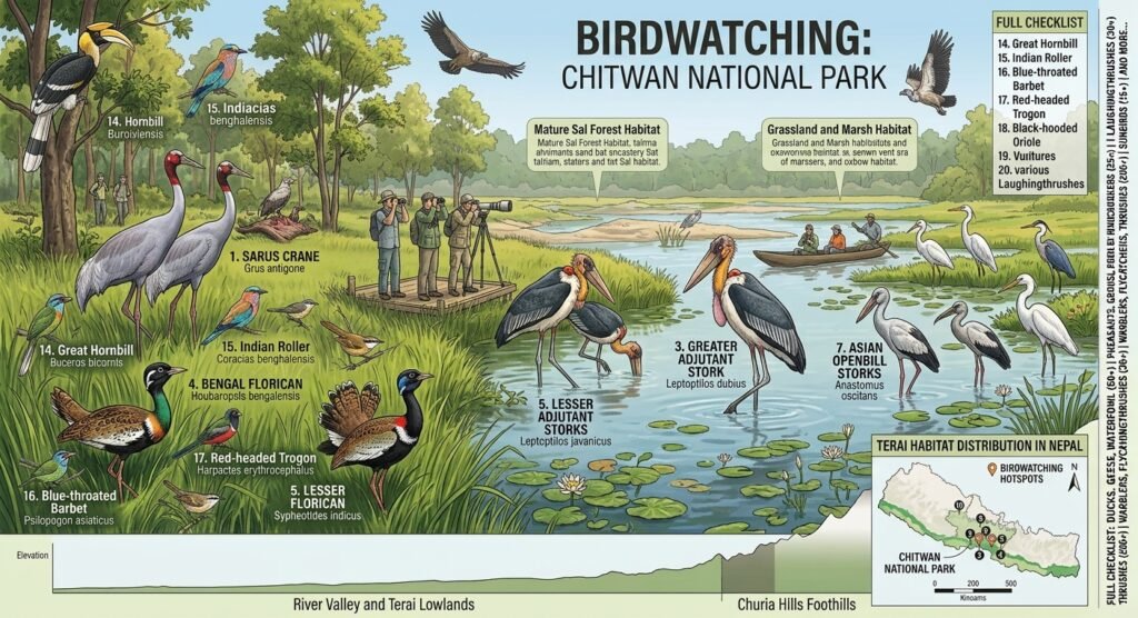 Birdwatching Chitwan National Park
