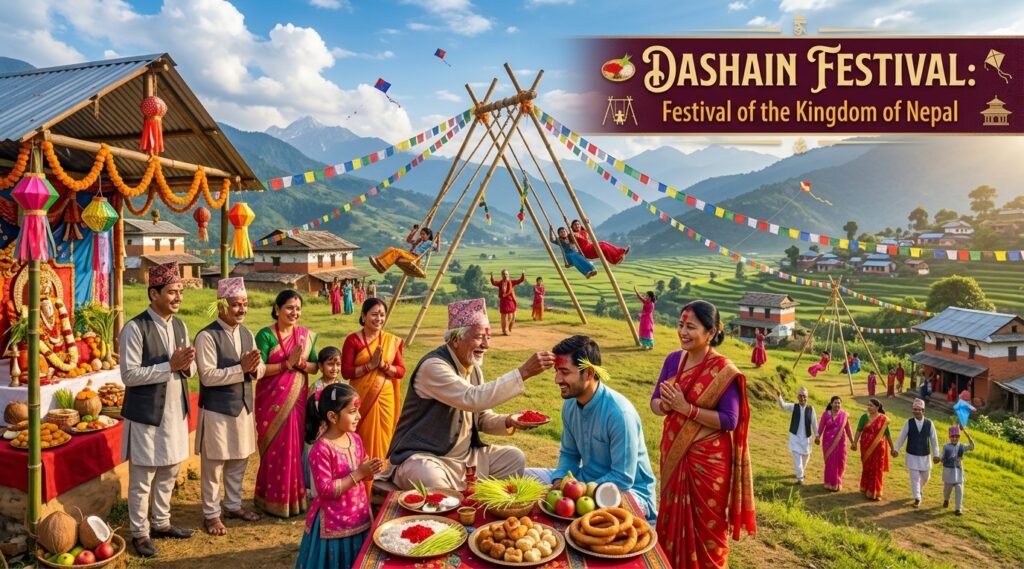 Dashain Festival - Festival of Kingdom of Nepal - check photography