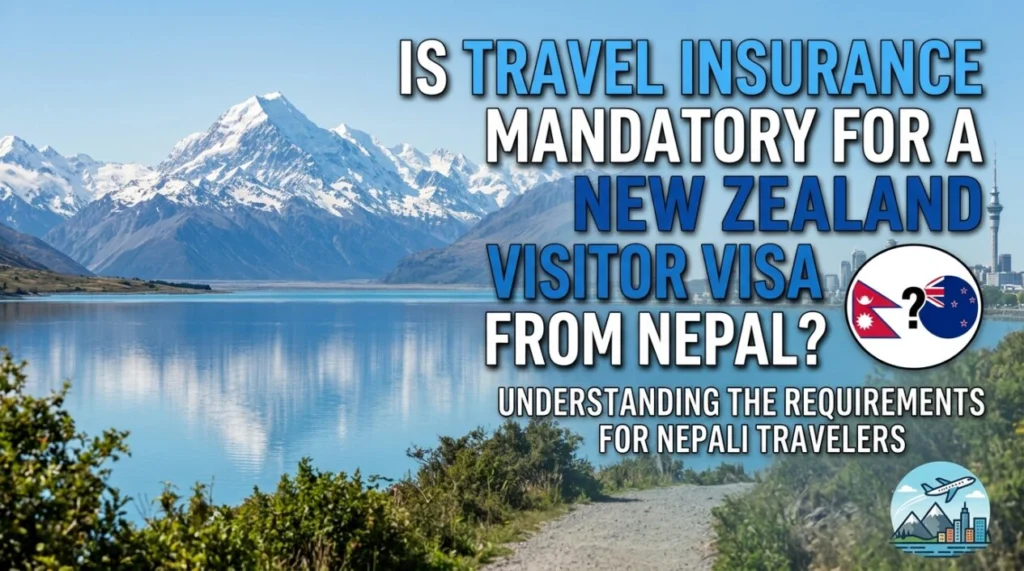 Is Travel insurance mandatory for a New Zealand Visitor Visa from Nepal?