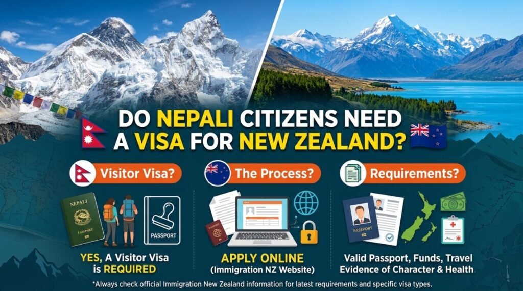 NZ travel insurance for visitor visa from Nepal