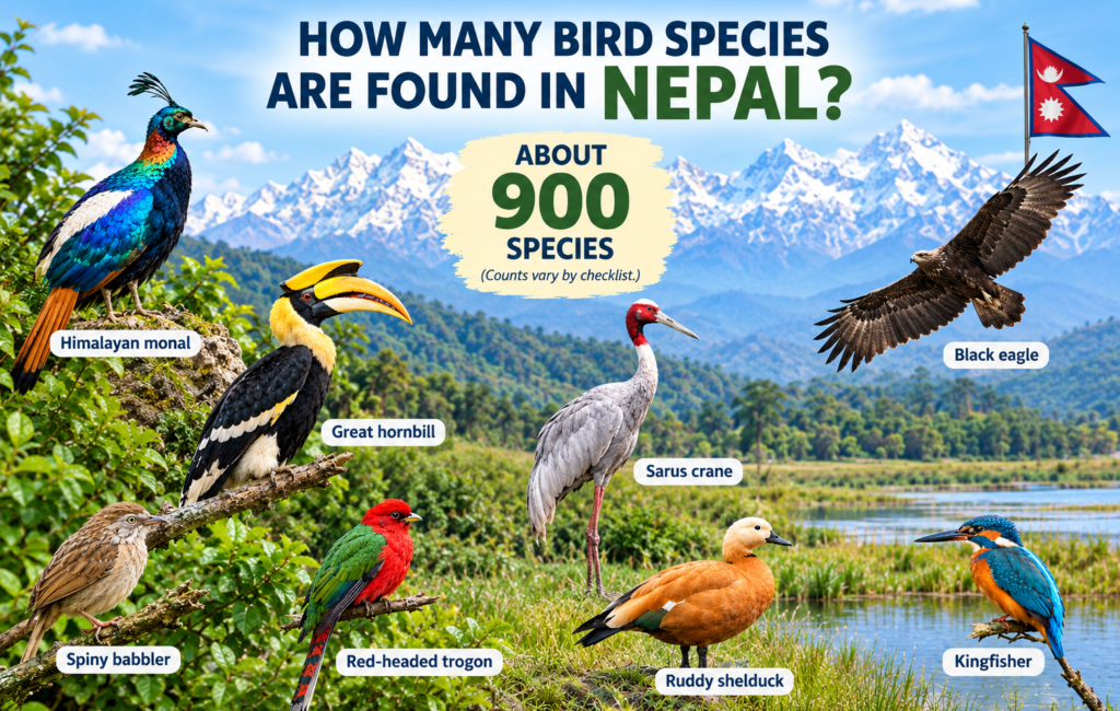 Nepal’s Colourful Birdlife Infographic