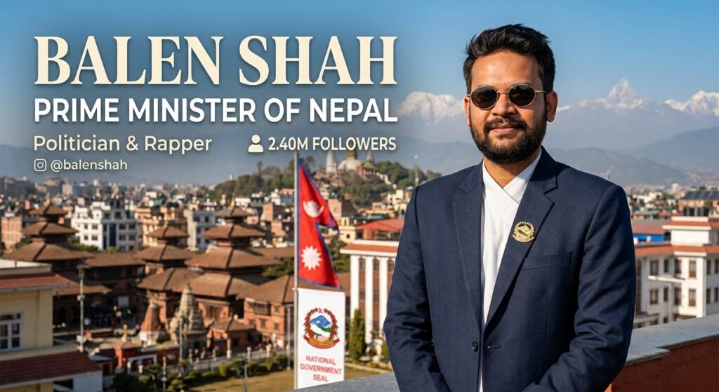 PM Balen Shah-top nepali tiktokers