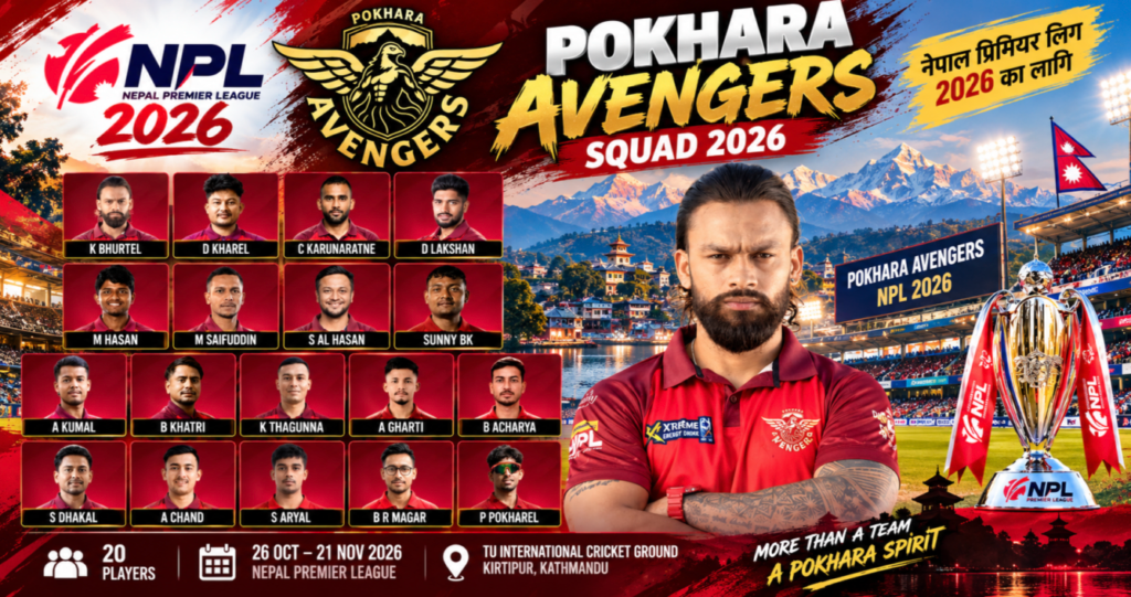 Pokhara Avengers 2026 NPL squad