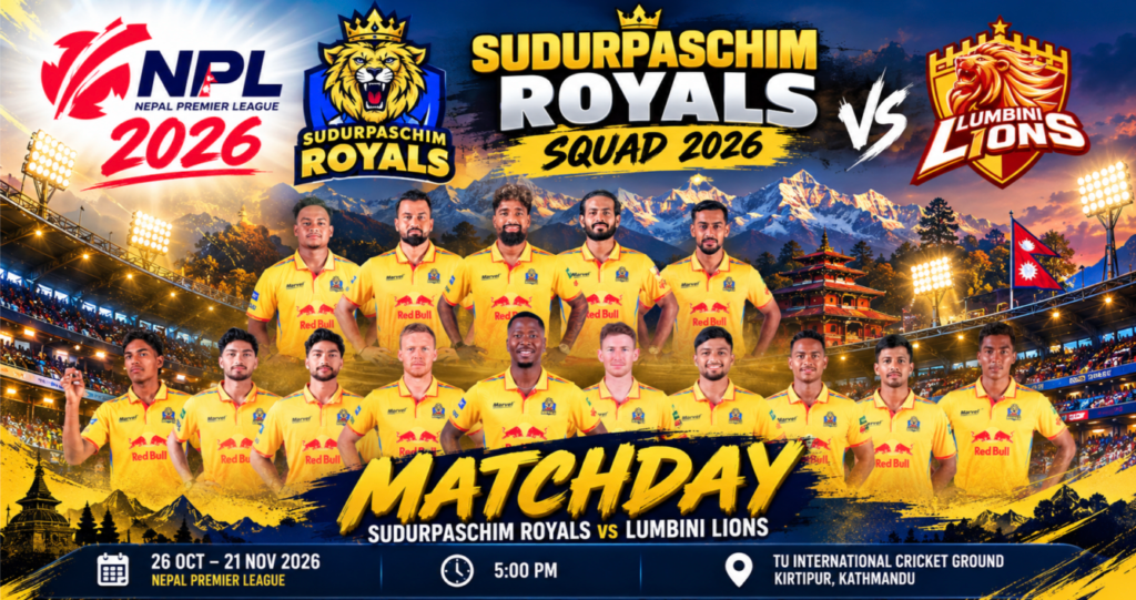 Sudurpaschim Royals NPL 2026 squad