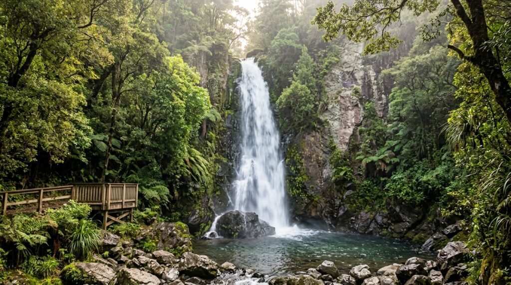 Te Wairoa Falls - place to visit in rotorua - places to explore in rotorua