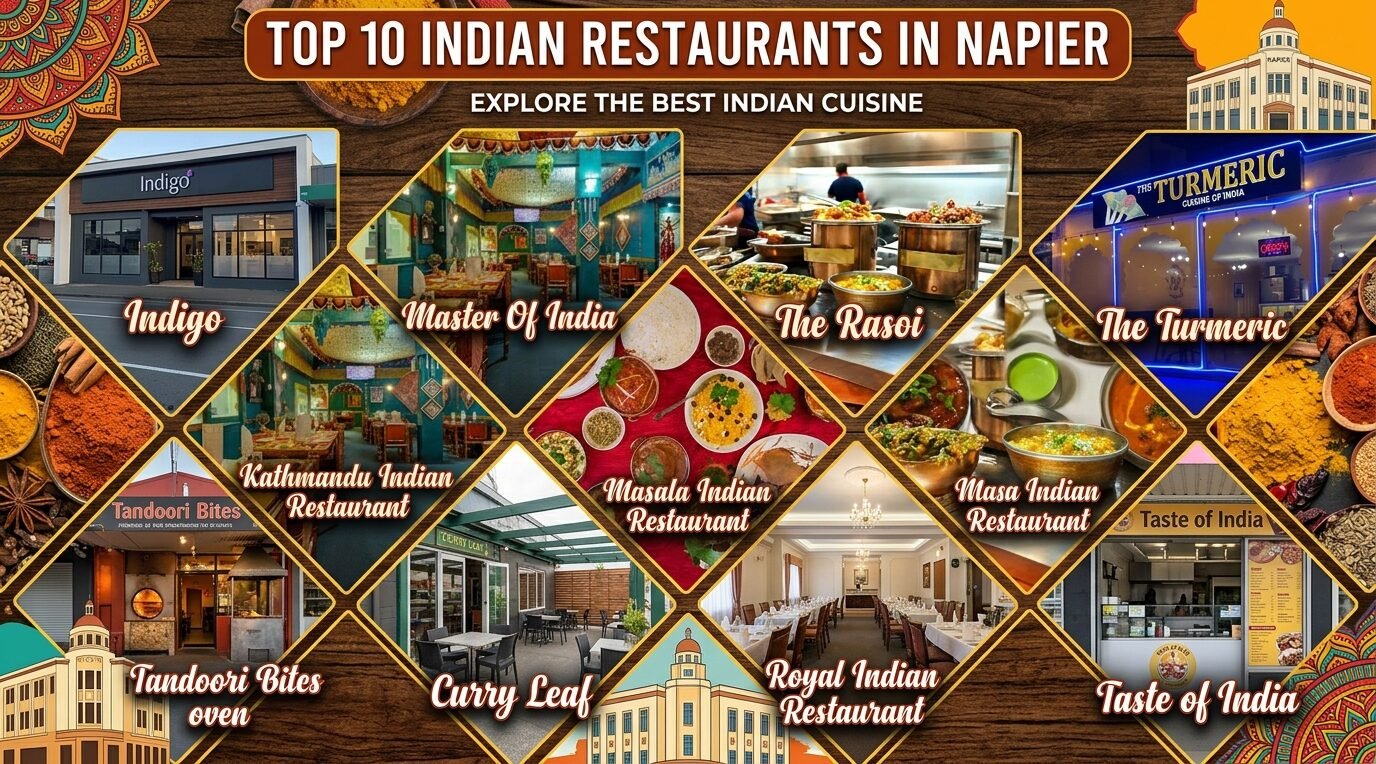 To 10 Indian restaurants in Napier and Hastings