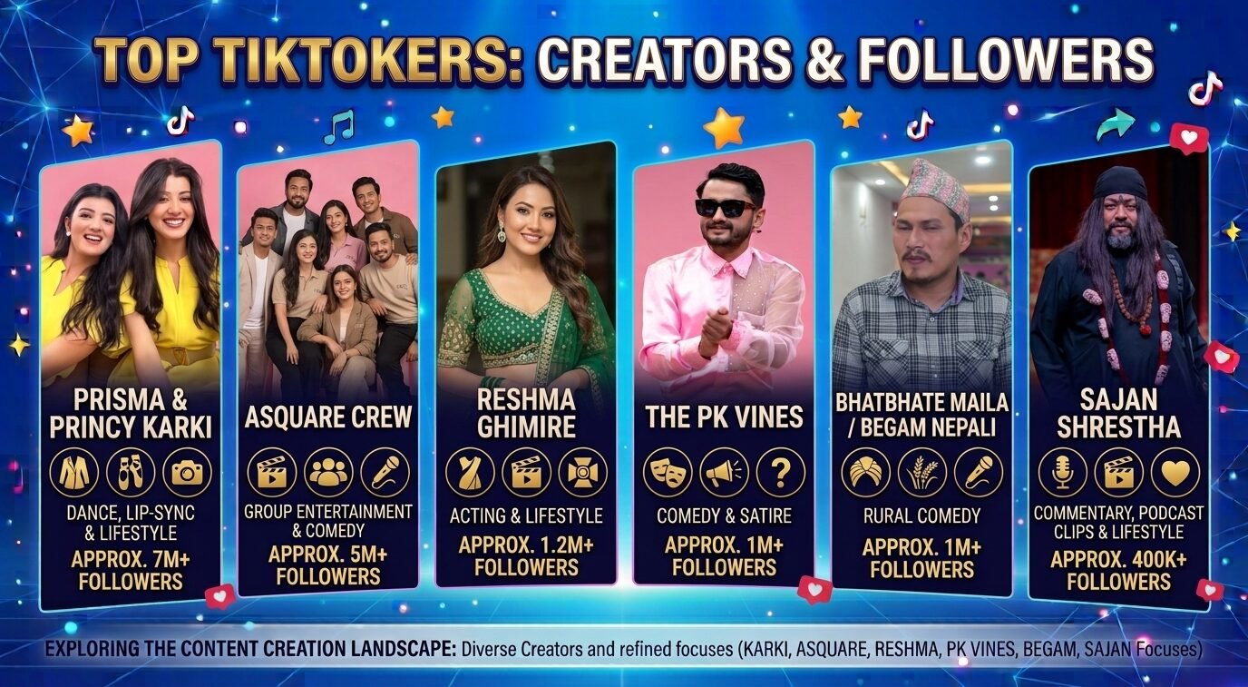 Viral Nepali TikTokers in 2026- Popular Creators to Know