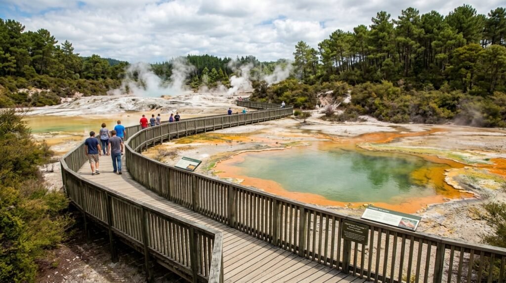 Waiotapu Boardwalk - best place to visit in Rotorua - Rotorua Beyond the Geysers -check photography