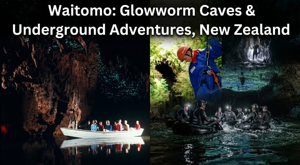 Waitomo- Glowworm Caves & Underground Adventures-place to visit in nz