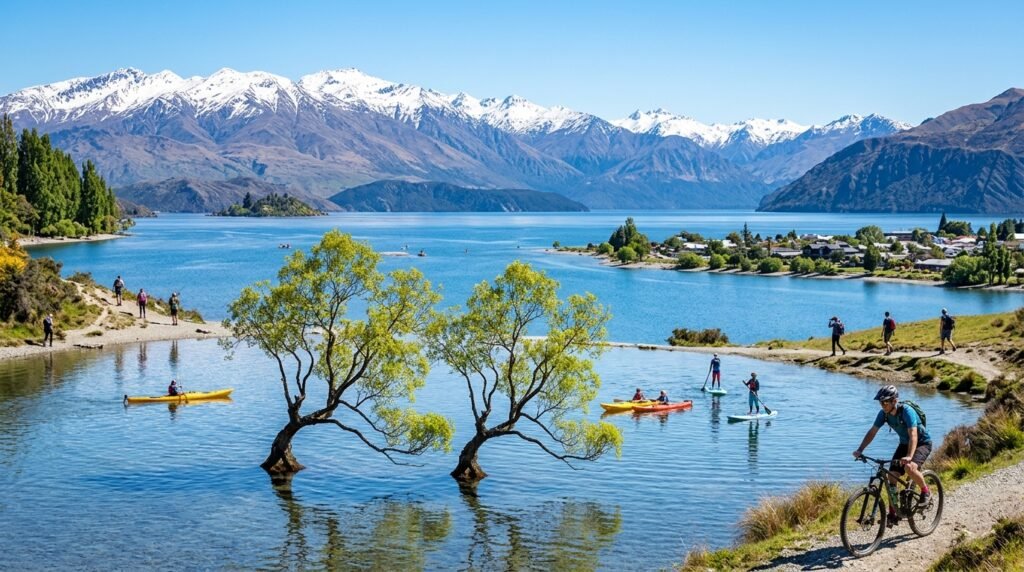 Wānaka-Lakeside Scenery and Outdoor Activities