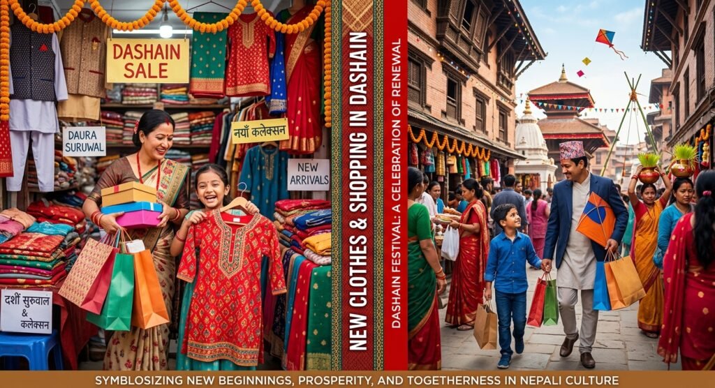 Why is Dashain celebrated-New Clothes and Shopping