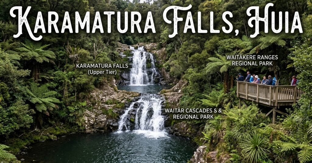 best waterfalls near Auckland-Karamatura falls